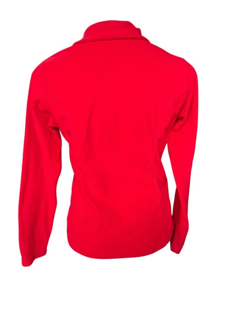 Lands End Womens' Pullover XS Red Plush With Logo 1/4 Zipper Long Sleeve Soft - Picture 3 of 9